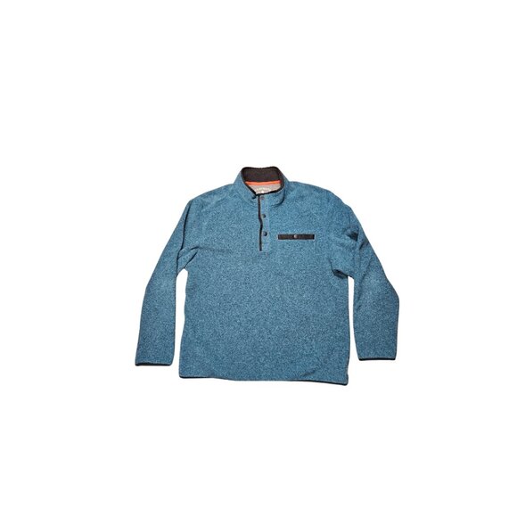 GH Bass Men's Teal Fleece Pullover - Size Large - Picture 1 of 3
